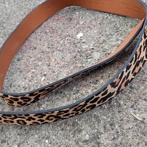 NWT Halogen Leopard Print Trouser Belt Suze Small